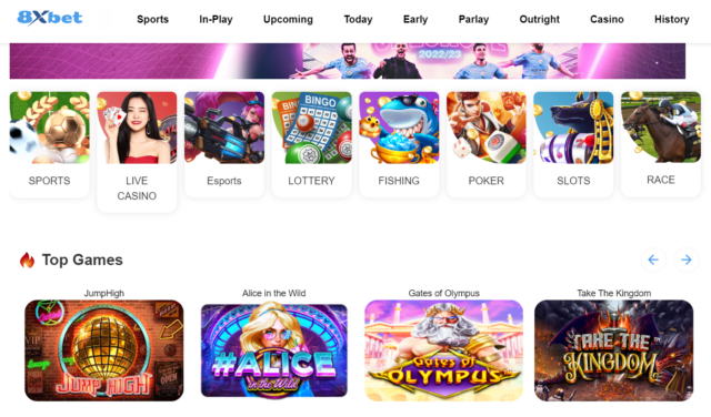 Các trò chơi nổi bật trên 8xbet