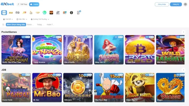 Đa dạng sản phẩm giải trí – 8xbet chơi là mê